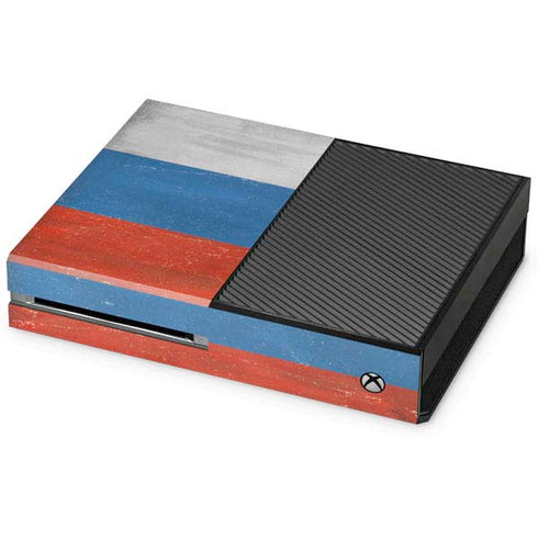Russian Flag Distressed Xbox One Console Skin